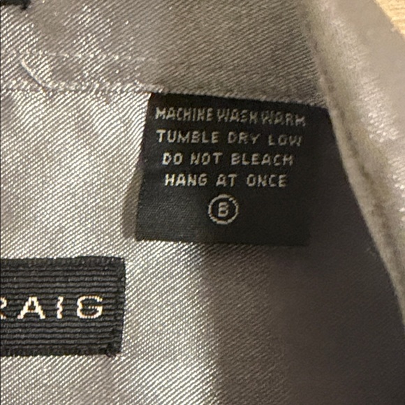 Jordan Craig Shiny Gray Long Sleeve Disco Dress Shirt Mens Size L 16.5 - Picture 3 of 6